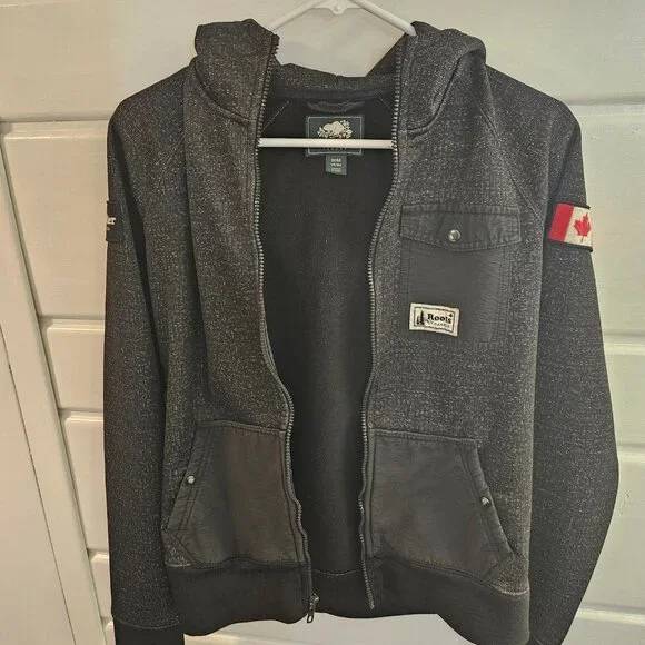 Awesome Roots Black Apres Ski Zip Up Hoodie - M - Picture 3 of 11